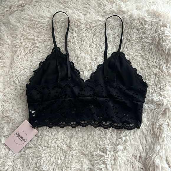 Black lace bralette tank top - Picture 2 of 2
